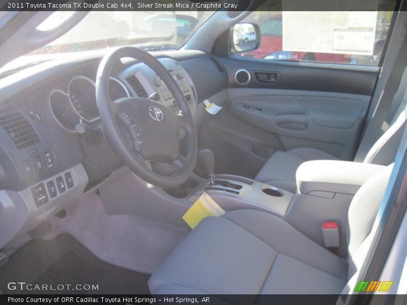  2011 Tacoma TX Double Cab 4x4 Graphite Gray Interior