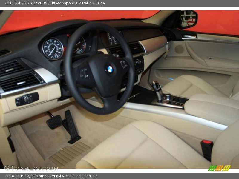 Black Sapphire Metallic / Beige 2011 BMW X5 xDrive 35i