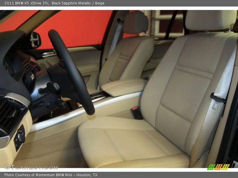 Black Sapphire Metallic / Beige 2011 BMW X5 xDrive 35i