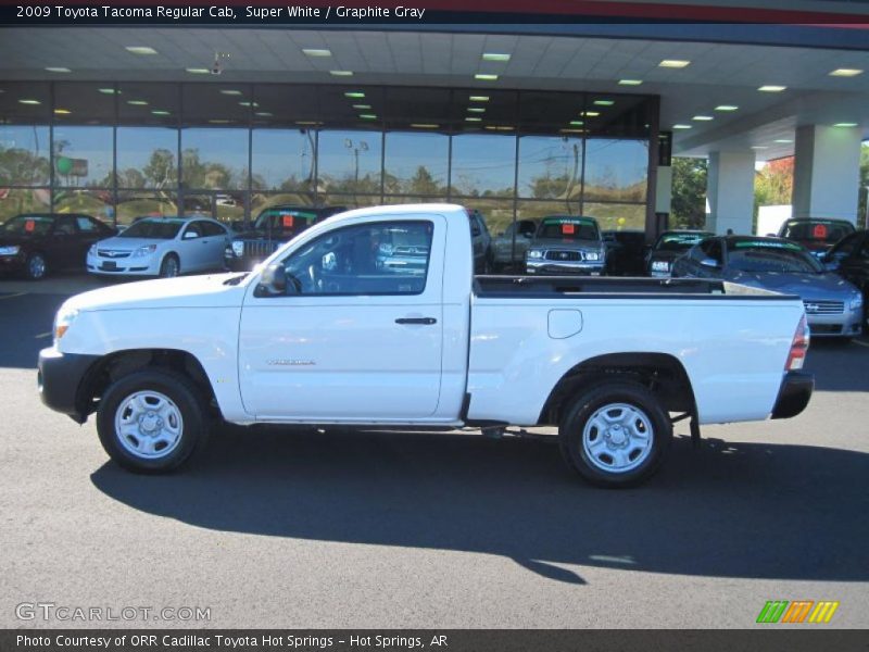 Super White / Graphite Gray 2009 Toyota Tacoma Regular Cab