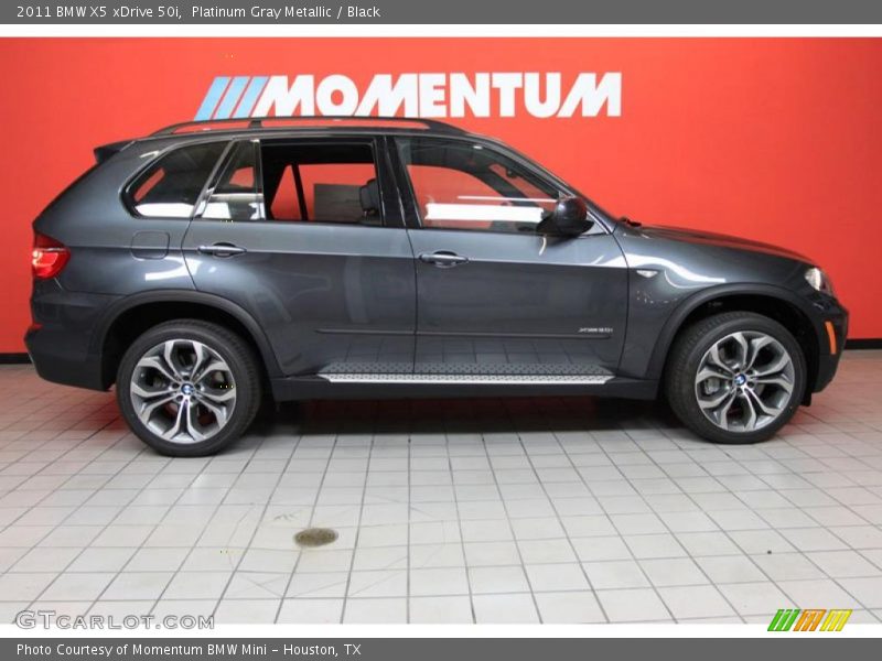 Platinum Gray Metallic / Black 2011 BMW X5 xDrive 50i