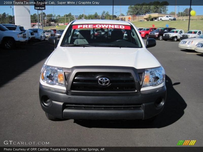 Super White / Graphite Gray 2009 Toyota Tacoma Regular Cab