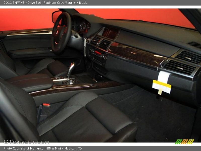 Platinum Gray Metallic / Black 2011 BMW X5 xDrive 50i