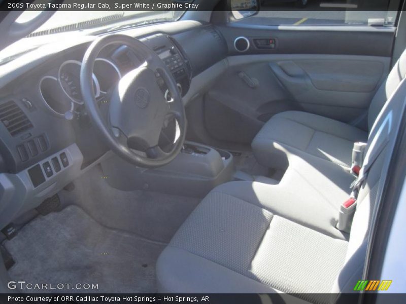 Super White / Graphite Gray 2009 Toyota Tacoma Regular Cab
