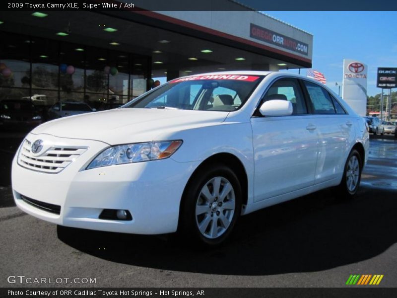 Super White / Ash 2009 Toyota Camry XLE