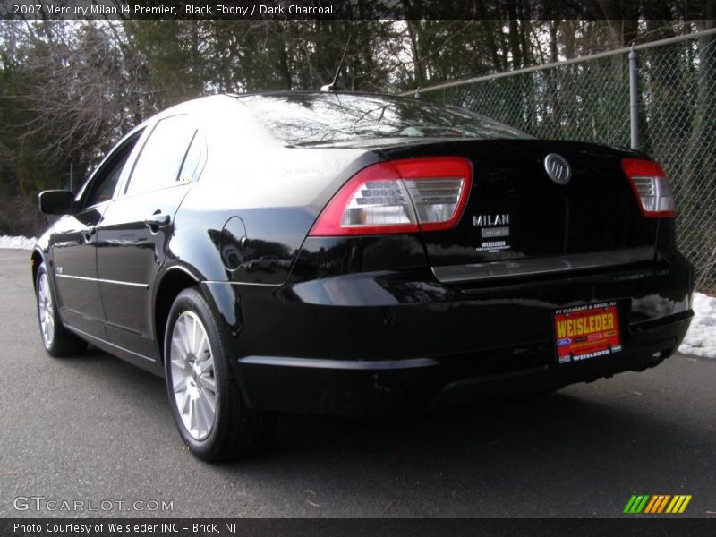 Black Ebony / Dark Charcoal 2007 Mercury Milan I4 Premier