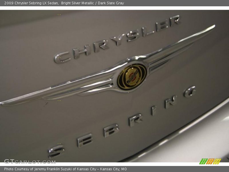 Bright Silver Metallic / Dark Slate Gray 2009 Chrysler Sebring LX Sedan