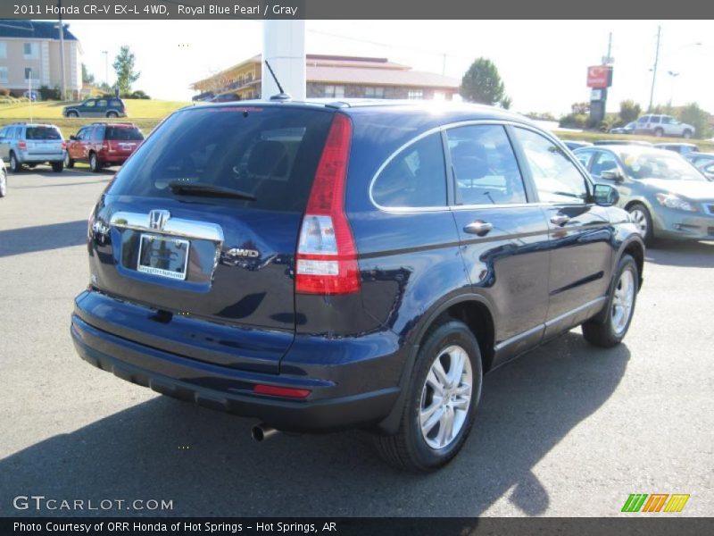 Royal Blue Pearl / Gray 2011 Honda CR-V EX-L 4WD