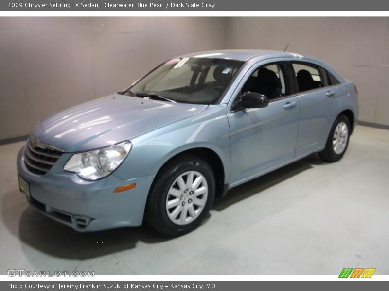 Clearwater Blue Pearl / Dark Slate Gray 2009 Chrysler Sebring LX Sedan