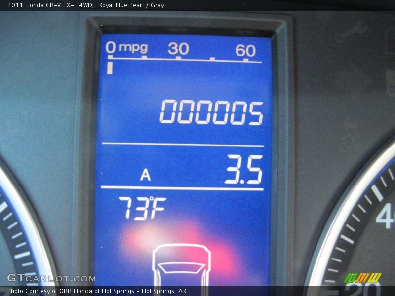 Royal Blue Pearl / Gray 2011 Honda CR-V EX-L 4WD