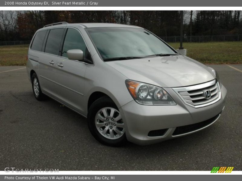 Silver Pearl Metallic / Gray 2008 Honda Odyssey EX