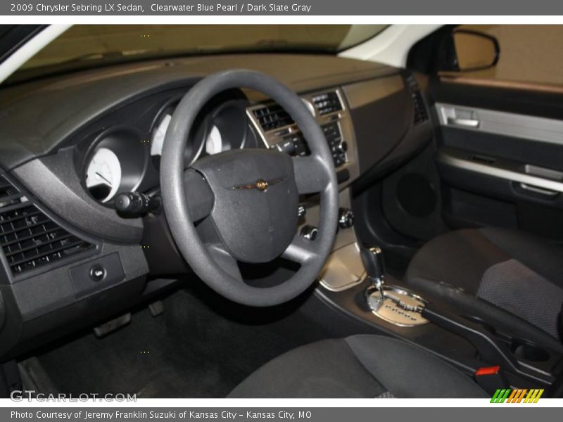 Clearwater Blue Pearl / Dark Slate Gray 2009 Chrysler Sebring LX Sedan