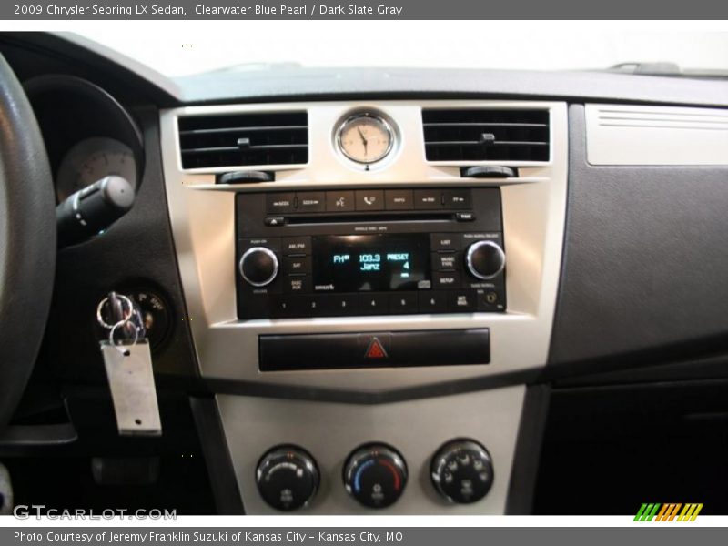 Clearwater Blue Pearl / Dark Slate Gray 2009 Chrysler Sebring LX Sedan