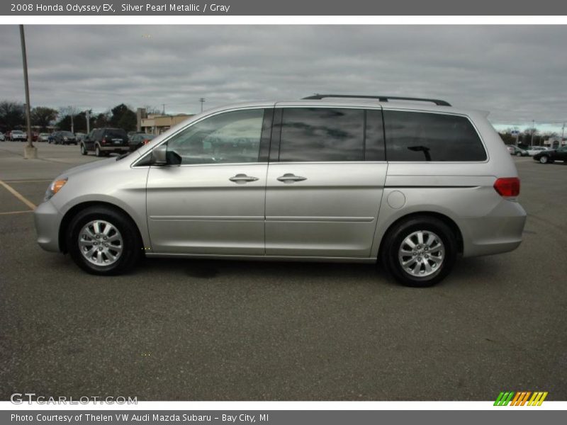 Silver Pearl Metallic / Gray 2008 Honda Odyssey EX