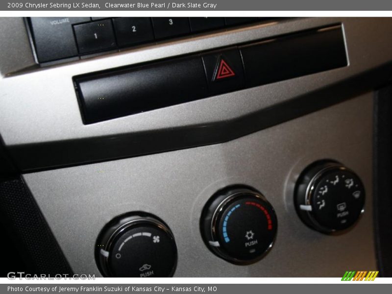 Clearwater Blue Pearl / Dark Slate Gray 2009 Chrysler Sebring LX Sedan