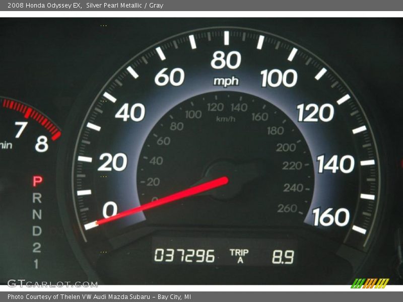 Silver Pearl Metallic / Gray 2008 Honda Odyssey EX
