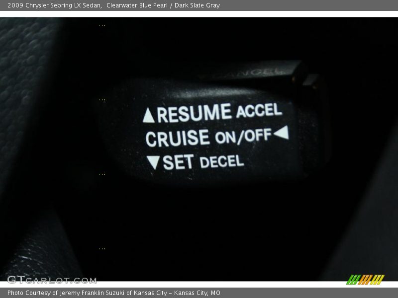 Clearwater Blue Pearl / Dark Slate Gray 2009 Chrysler Sebring LX Sedan