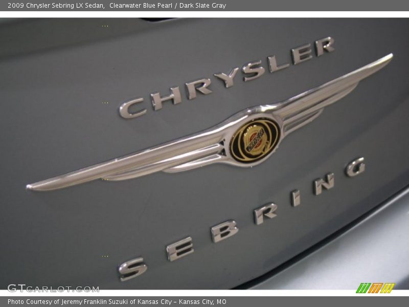 Clearwater Blue Pearl / Dark Slate Gray 2009 Chrysler Sebring LX Sedan