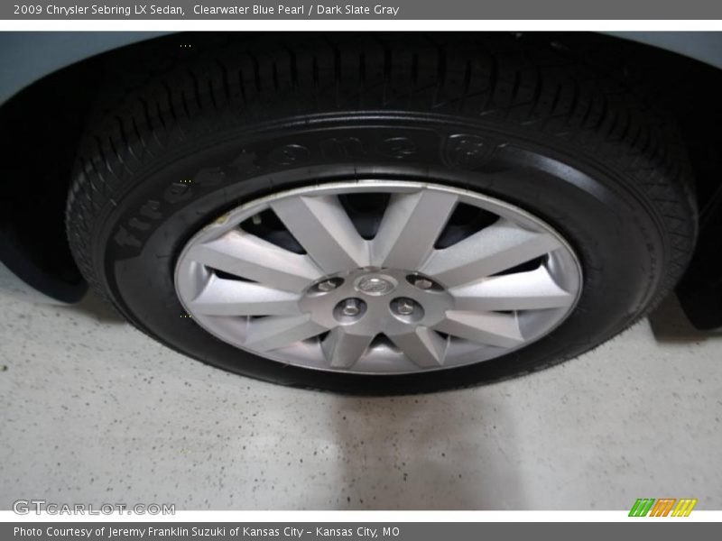 Clearwater Blue Pearl / Dark Slate Gray 2009 Chrysler Sebring LX Sedan