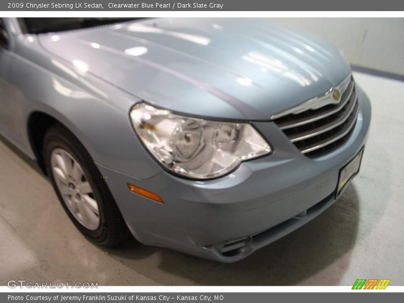 Clearwater Blue Pearl / Dark Slate Gray 2009 Chrysler Sebring LX Sedan