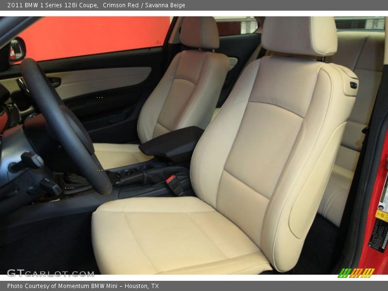  2011 1 Series 128i Coupe Savanna Beige Interior