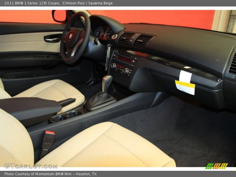 Crimson Red / Savanna Beige 2011 BMW 1 Series 128i Coupe