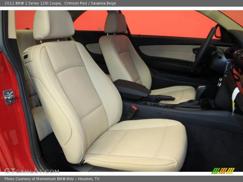 Crimson Red / Savanna Beige 2011 BMW 1 Series 128i Coupe