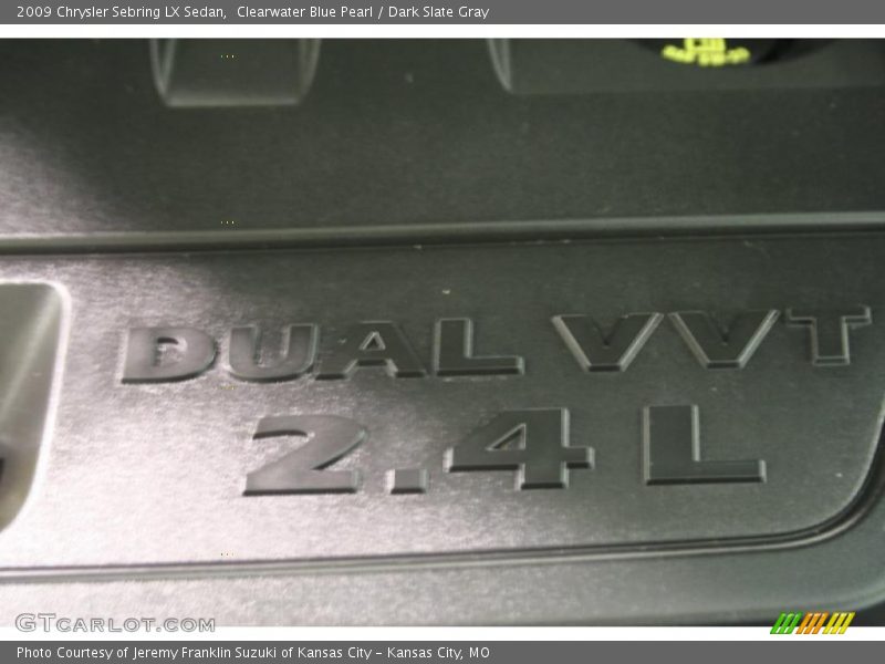 Clearwater Blue Pearl / Dark Slate Gray 2009 Chrysler Sebring LX Sedan