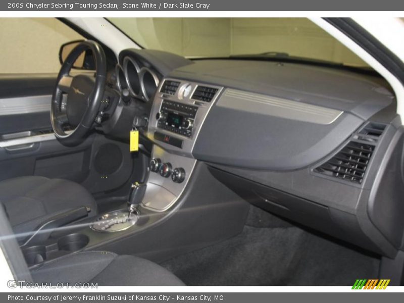 Stone White / Dark Slate Gray 2009 Chrysler Sebring Touring Sedan