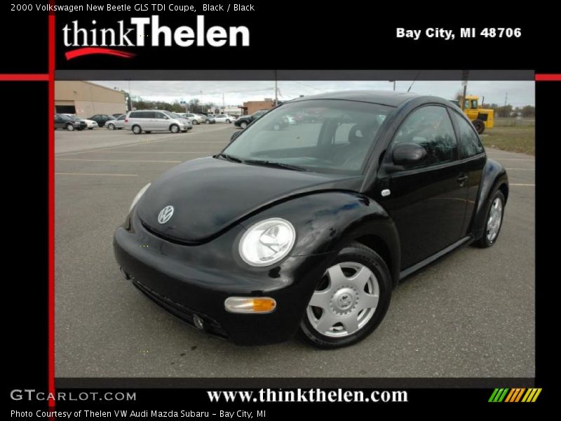 Black / Black 2000 Volkswagen New Beetle GLS TDI Coupe