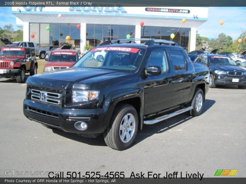 Formal Black / Gray 2008 Honda Ridgeline RTL