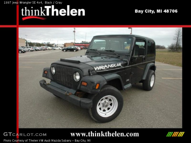 Black / Gray 1997 Jeep Wrangler SE 4x4