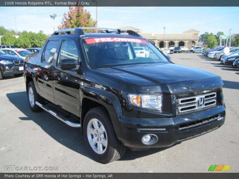 Formal Black / Gray 2008 Honda Ridgeline RTL