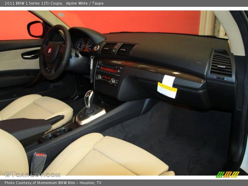  2011 1 Series 135i Coupe Taupe Interior