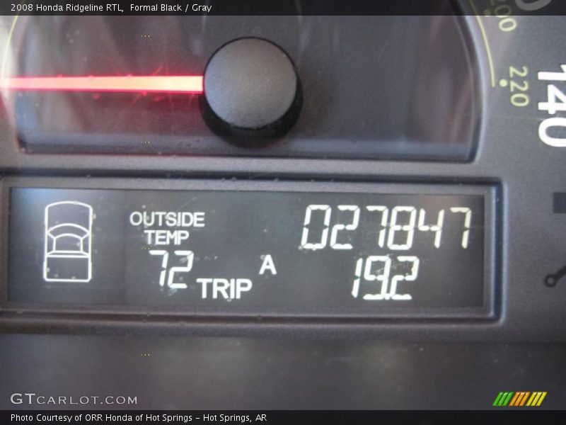 Formal Black / Gray 2008 Honda Ridgeline RTL