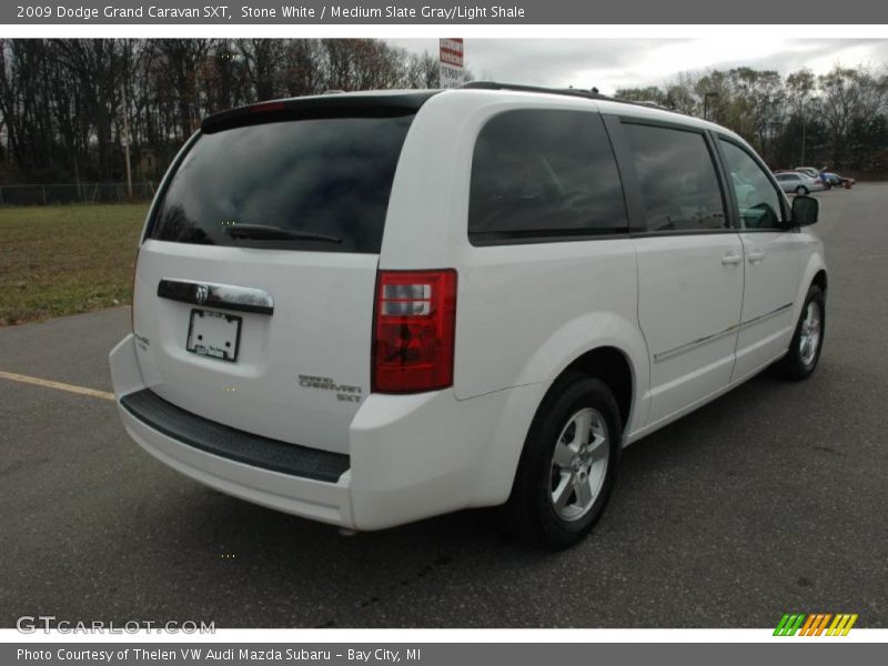 Stone White / Medium Slate Gray/Light Shale 2009 Dodge Grand Caravan SXT