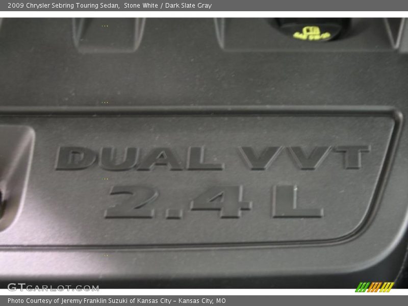 Stone White / Dark Slate Gray 2009 Chrysler Sebring Touring Sedan