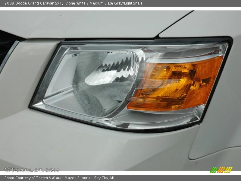 Stone White / Medium Slate Gray/Light Shale 2009 Dodge Grand Caravan SXT