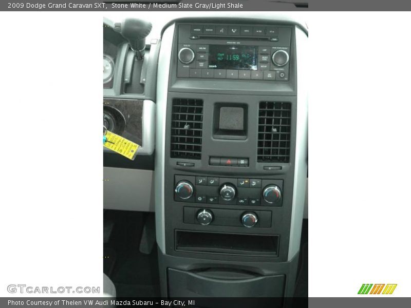 Stone White / Medium Slate Gray/Light Shale 2009 Dodge Grand Caravan SXT