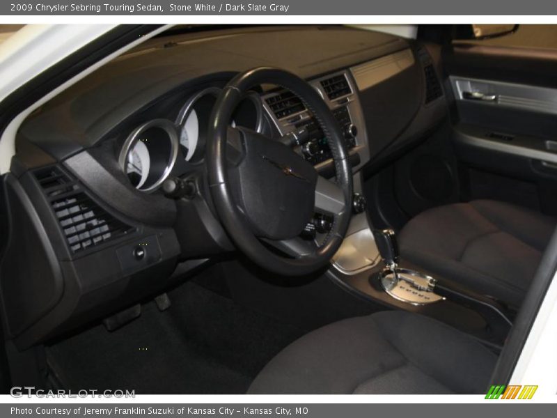 Stone White / Dark Slate Gray 2009 Chrysler Sebring Touring Sedan