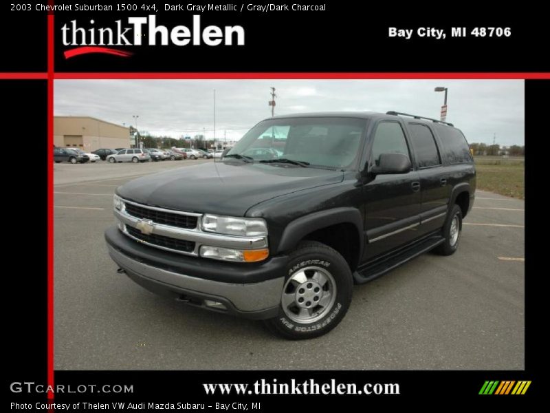 Dark Gray Metallic / Gray/Dark Charcoal 2003 Chevrolet Suburban 1500 4x4