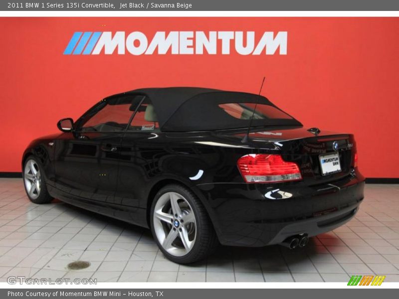 Jet Black / Savanna Beige 2011 BMW 1 Series 135i Convertible