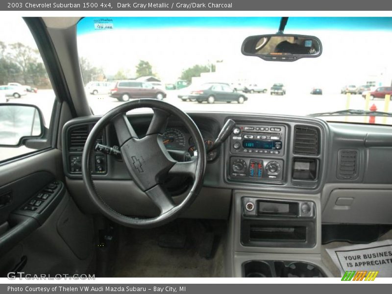 Dark Gray Metallic / Gray/Dark Charcoal 2003 Chevrolet Suburban 1500 4x4