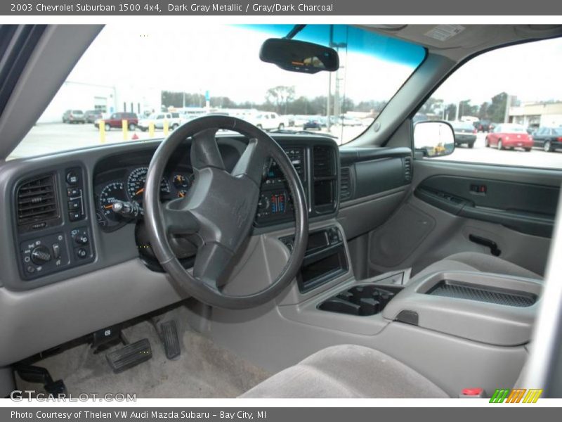 Dark Gray Metallic / Gray/Dark Charcoal 2003 Chevrolet Suburban 1500 4x4