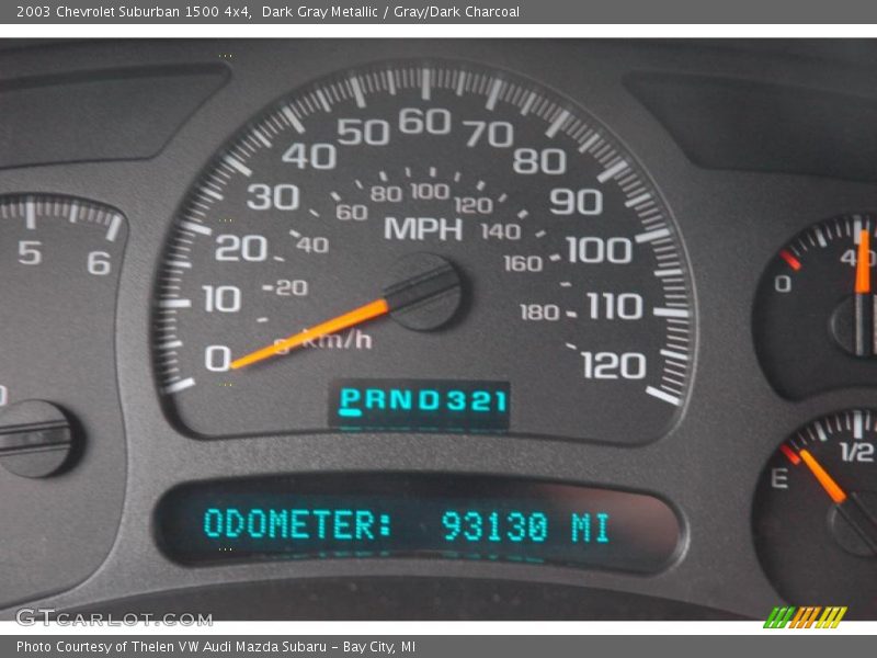 Dark Gray Metallic / Gray/Dark Charcoal 2003 Chevrolet Suburban 1500 4x4