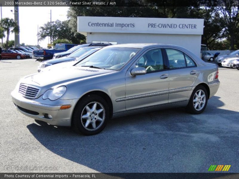Pewter Silver Metallic / Ash 2003 Mercedes-Benz C 320 Sedan