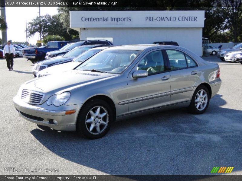 Pewter Silver Metallic / Ash 2003 Mercedes-Benz C 320 Sedan