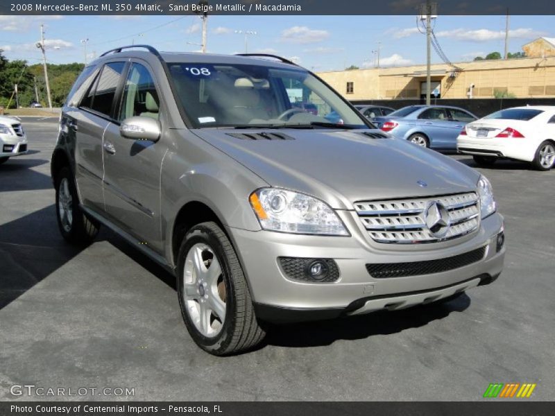 Sand Beige Metallic / Macadamia 2008 Mercedes-Benz ML 350 4Matic