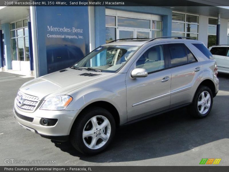 Sand Beige Metallic / Macadamia 2008 Mercedes-Benz ML 350 4Matic