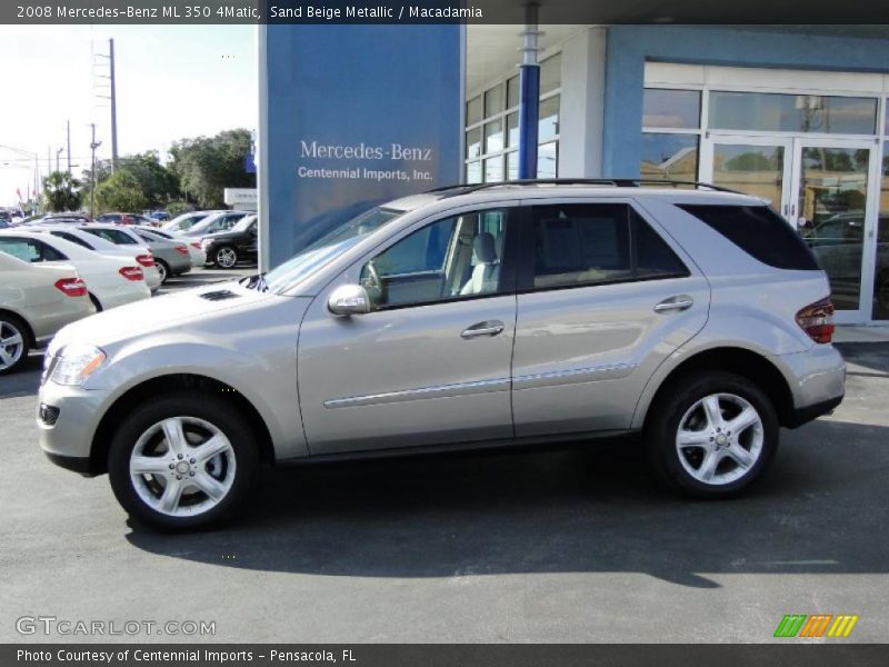 Sand Beige Metallic / Macadamia 2008 Mercedes-Benz ML 350 4Matic